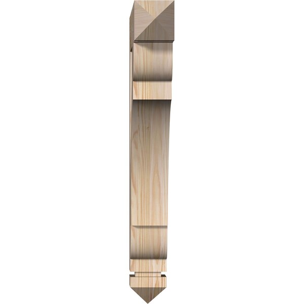 Olympic Arts & Crafts Smooth Bracket, Douglas Fir, 3 1/2W X 20D X 28H